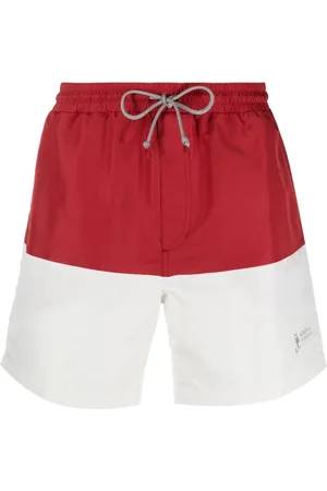 Brunello Cucinelli Badeshorts mit Kontrasteinsätzen