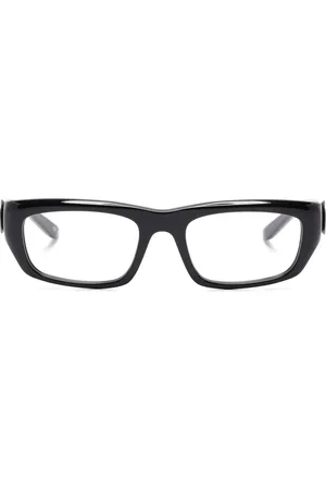 Balenciaga Brille mit Logo-Schild