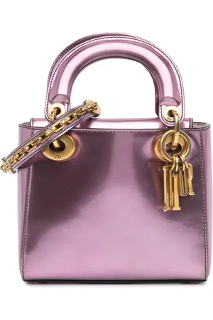 Dior 2018 mini Lady Dior Satchel-Tasche aus Lackleder