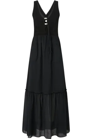 Pinko Langes Kleid mit Schnalle