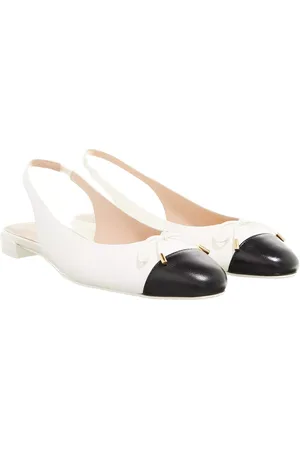 Stuart Weitzman Sandalen - Sleek Bow Slingback Flat - Gr. 36,5 (EU) - in - für Damen