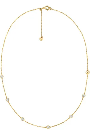 Michael Kors Halsketten - 14K Sterling Silver Station Neck - Gr. unisize - in - für Damen