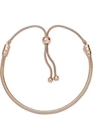 PANDORA Armbänder - Moments Schiebeverschluss Schlangen-Gliederarmband - Gr. 19 - in - für Damen
