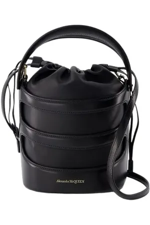 Alexander McQueen Beuteltaschen - Rise Bag - Leather - Black - Gr. unisize - in - für Damen
