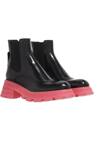 Alexander McQueen Stiefel & Boots - Wander Chelsea Boots Leather - Gr. 38 (EU) - in Rosa - für Damen
