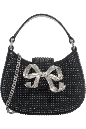 Self-Portrait Hobo Bags - Rhinestone Crescent Bow Micro Bag - Gr. unisize - in - für Damen