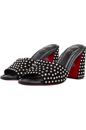 Christian Louboutin Slipper & Pantoletten - Jane Mule Strass Boum - Gr. 41 (EU) - in - für Damen