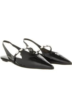 Stuart Weitzman Sandalen - Emlia Pearlita Slingback Flat - Gr. 37 (EU) - in - für Damen