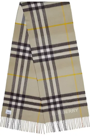 Burberry Tücher & Schals - Contrast Checked Friged Scarf - Gr. unisize - in - für Damen
