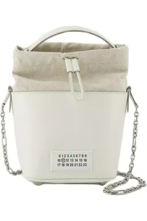 Maison Margiela Hobo Bags - 5Ac Small Hobo Bag - White - Leather - Gr. unisize - in - für Damen