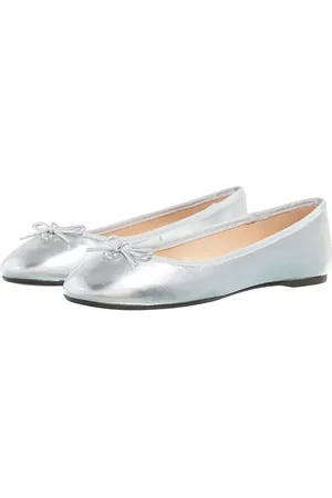 Coach Slipper & Pantoletten - Abigail Metallic Leather Ballet Flat - für Damen