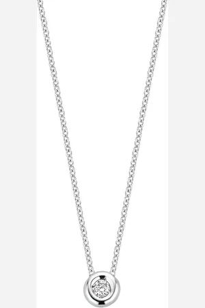 Blush Halsketten - Diamonds 585 Weißgold Kette - Gr. unisize - in Weiß - für Damen
