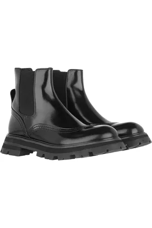 Alexander McQueen Stiefel & Boots - Chunky Ankle Boots Leather - Gr. 37 (EU) - in - für Damen