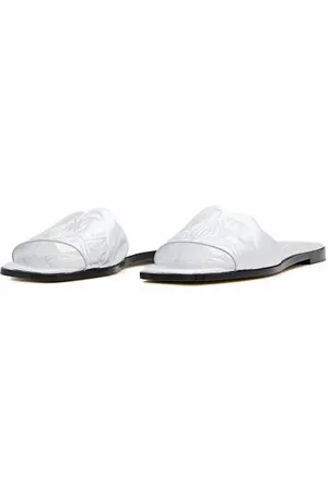 Alexander McQueen Sandalen - Flat Leather Slide Sandal - für Damen