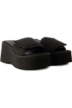 Courrèges Sandalen - Scuba Wave Sandals - Polyester - Black - Gr. 40 (EU) - in - für Damen