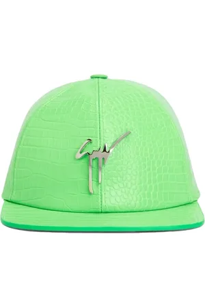 Giuseppe Zanotti Caps & Mützen - Cohen Signature Logo Leather Baseball Cap - Gr. M - in - für Damen