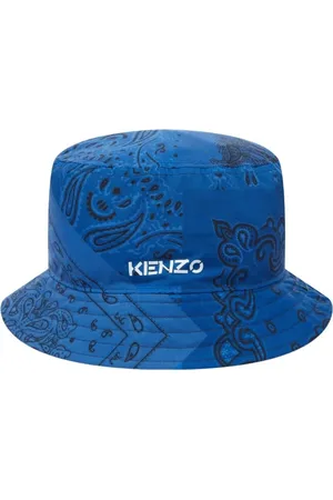 Kenzo Caps & Mützen - Paisley Bandana Logo Bucket Hat - Gr. M - in - für Damen