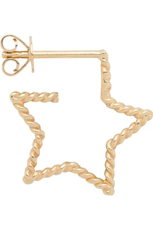 ANNA + NINA Ohrringe - Single Tangled Star Stud Earring 14K - Gr. unisize - in - für Damen