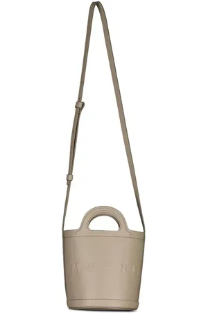 Marni Crossbody Bags - Beuteltasche aus Leder mit Logo - Gr. unisize - in - für Damen
