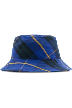 Burberry Caps & Mützen - Cotton Check Pattern Hat - Gr. L - in - für Damen