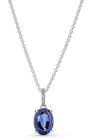 PANDORA Halsketten - Sparkling Statement Halo Pendant Necklace - Gr. unisize - in Mehrfarbig - für Damen