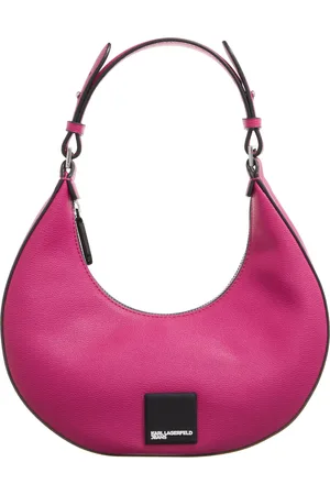 Karl Lagerfeld Hobo Bags - Tech Leather Small Half Moon - Gr. unisize - in Rosa - für Damen