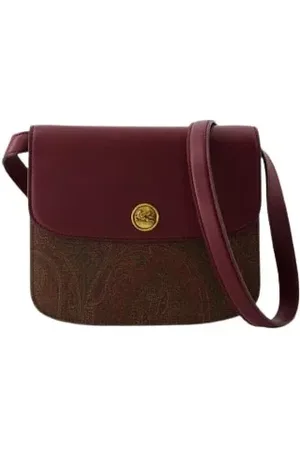 Etro Shopper - Tracolla Crossbody - Leather - Burgundy - Gr. unisize - in - für Damen