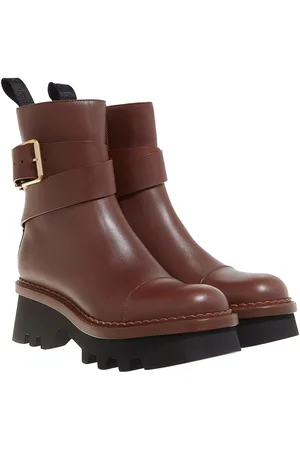Chloé Stiefel & Boots - Owena Ankle Boots Smooth Leather - Gr. 36 (EU) - in - für Damen