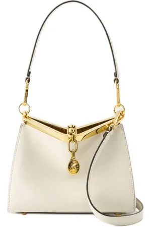 Etro Hobo Bags - Vela Hobo Bag - Leather - White - Gr. unisize - in - für Damen
