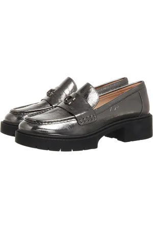 Coach Loafer - Leah Crinkle Metallic Loafer - für Damen