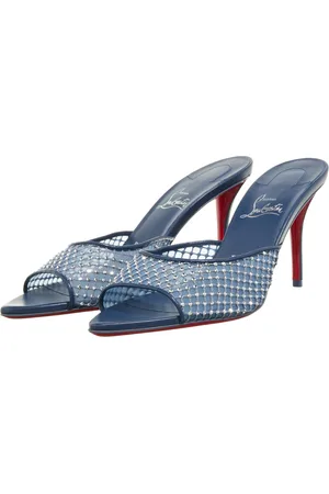 Christian Louboutin Slipper & Pantoletten - Apostropha Mule Mesh Strass - Gr. 40 (EU) - in - für Damen