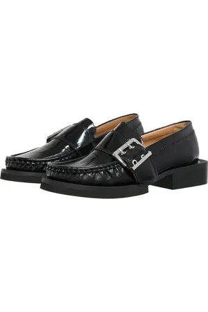 Ganni Loafer - Feminine Buckle Loafer Naplack - Gr. 38 (EU) - in - für Damen