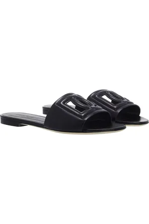 Dolce & Gabbana Sandalen - Ciabattina Fascia Logo Dg CutOut - Gr. 36 (EU) - in - für Damen