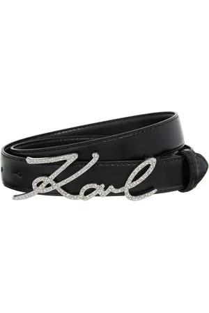 Karl Lagerfeld Gürtel - K/Signature Crystal Belt H2,5 - Gr. 75 - in - für Damen