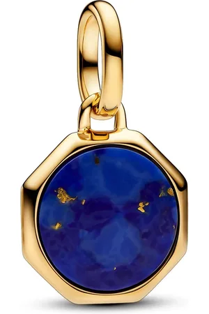 PANDORA Charms - Engravable Mini Medallion Charm - Gr. unisize - in Blau - für Damen