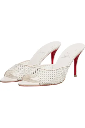 Christian Louboutin Slipper & Pantoletten - Apostropha Mule Mesh Strass - Gr. 40 (EU) - in - für Damen