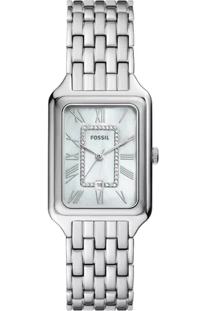 Fossil Uhren - Raquel Three-Hand Date Stainless Steel Watch - Gr. unisize - in Silber - für Damen