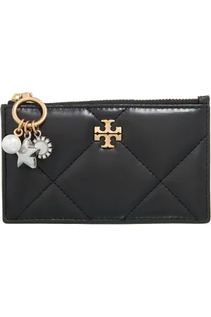 Tory Burch Portemonnaies - Kira Charm Diamond Quilt Zip Card Case - Gr. unisize - in - für Damen