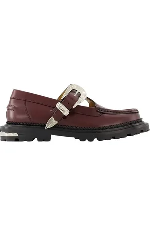 TOGA PULLA Aj1278 Loafers - Leather - Burgundy - Gr. 35 (EU) - in