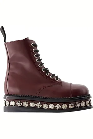 TOGA PULLA Stiefel - Aj1287 Boots - Leather - Bordeaux - Gr. 35 (EU) - in - für Damen