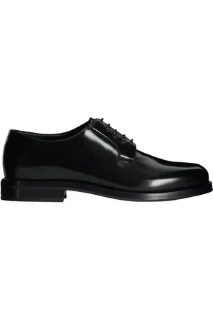 Givenchy Black Leather Lace Up Derby Shoes - Gr. 41 (EU) - in