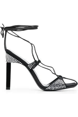 The Attico Sandalen - Adele 105Mm Crystal-Embellished Sandals - Gr. 39 (EU) - in - für Damen