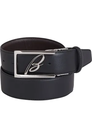 BRIONI Gürtel - Leather Logo Belt - Gr. 90 - in - für Damen