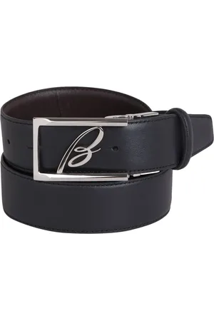 BRIONI Gürtel - Leather Logo Belt - Gr. 90 - in - für Damen