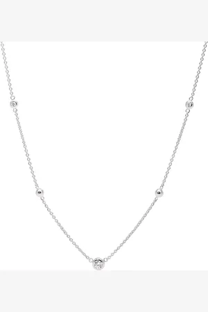 Fossil Halsketten - Elliott Glitz Necklace Sterling - Gr. unisize - in Silber - für Damen