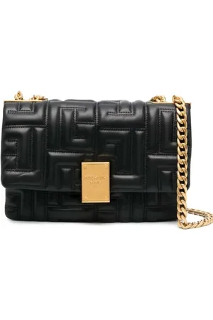 Balmain Hobo Bags - 1945 Soft Quilted Leather Shoulder Bag - Gr. unisize - in - für Damen