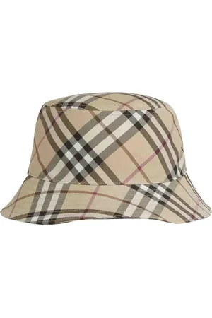 Burberry Caps & Mützen - Check Fisherman Hat - Gr. L - in - für Damen