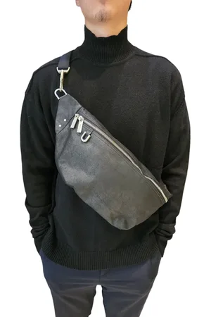 Rick Owens Rucksäcke - Sac banane big Bumbag noir cuir blister - Gr. unisize - in - für Damen