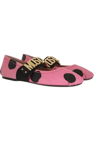 Moschino Loafer - Logo Ballerina Leather Polka Dot - Gr. 36 (EU) - in - für Damen