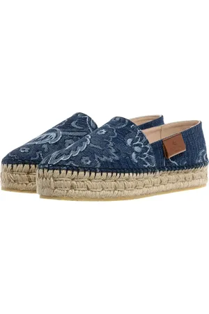 Etro Loafer - Espadrillas Denim Jacuard - Gr. 38 (EU) - in - für Damen